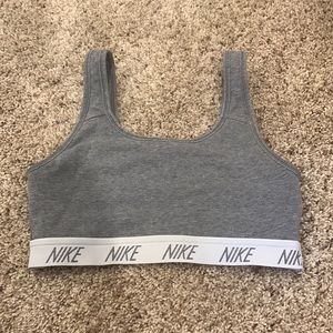 Gray/Grey Cotton Nike Sports Bra